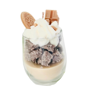 Vela decorativa frappé chocolate