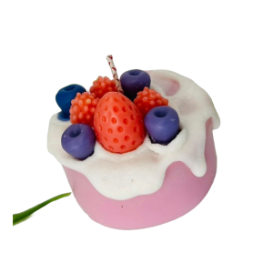 Vela decorativa pastelito moras